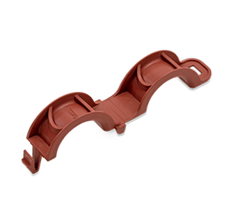 Clip 19mm brown