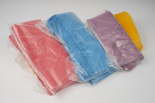 HDPE T-shirt Bags 24cm/6cm*45cm 9mic 100pcs