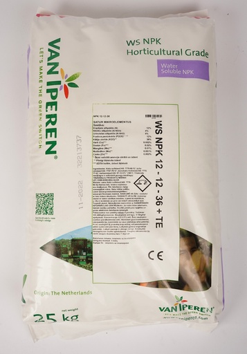 Mineral Fertilizer Soluble 12-12-36 25kg