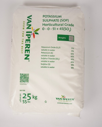 Mineral Fertilizer Soluble Potassium Sulphate 25kg