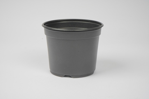 Pot 11cm 5' low (12 vol) black