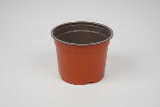 Pot 12cm 5' low brown