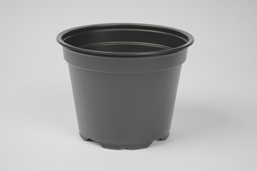 Pot 12cm 8' low black