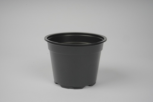 Pot 13cm 8' low black