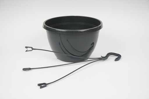 Hanging Pot Emma 25cm dark grey