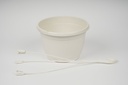 Jacinta Pot 23cm white